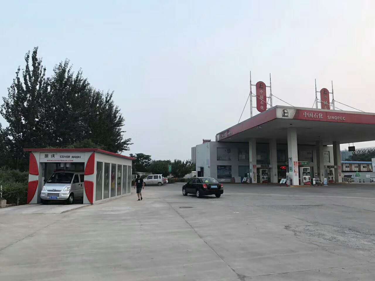 河南新鄉(xiāng)鳳泉區(qū)中國(guó)石化6號(hào)站完成安裝