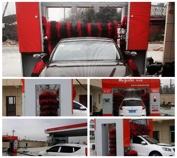 江西南昌向塘黃山加油站安裝美嘉德電腦7刷龍門洗車機(jī)