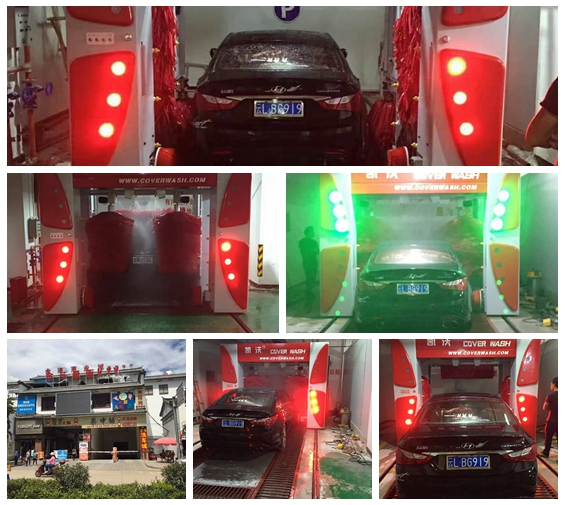 中國云南大理白族鶴慶百貨停車場安裝凱沃歐標(biāo)龍門7刷電腦洗車機(jī)