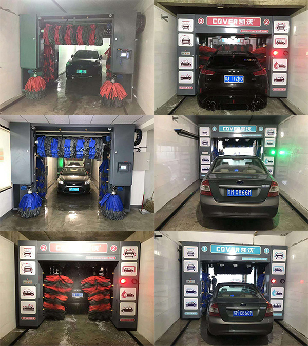 中國(guó)江蘇省南京金橋：中化加油站?安裝2臺(tái)凱沃龍門洗車機(jī)調(diào)試完畢