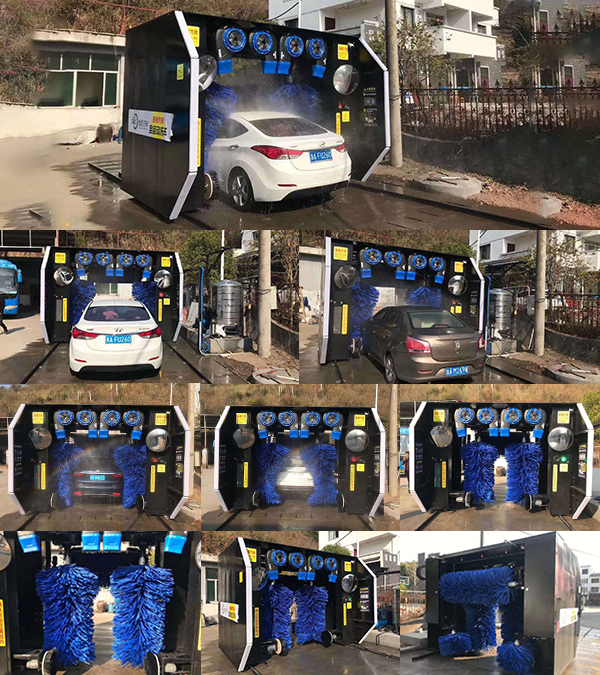  中國杭州振騰氣修（黑色）美嘉德龍門7刷洗車機(jī)安排測試現(xiàn)場拍攝1